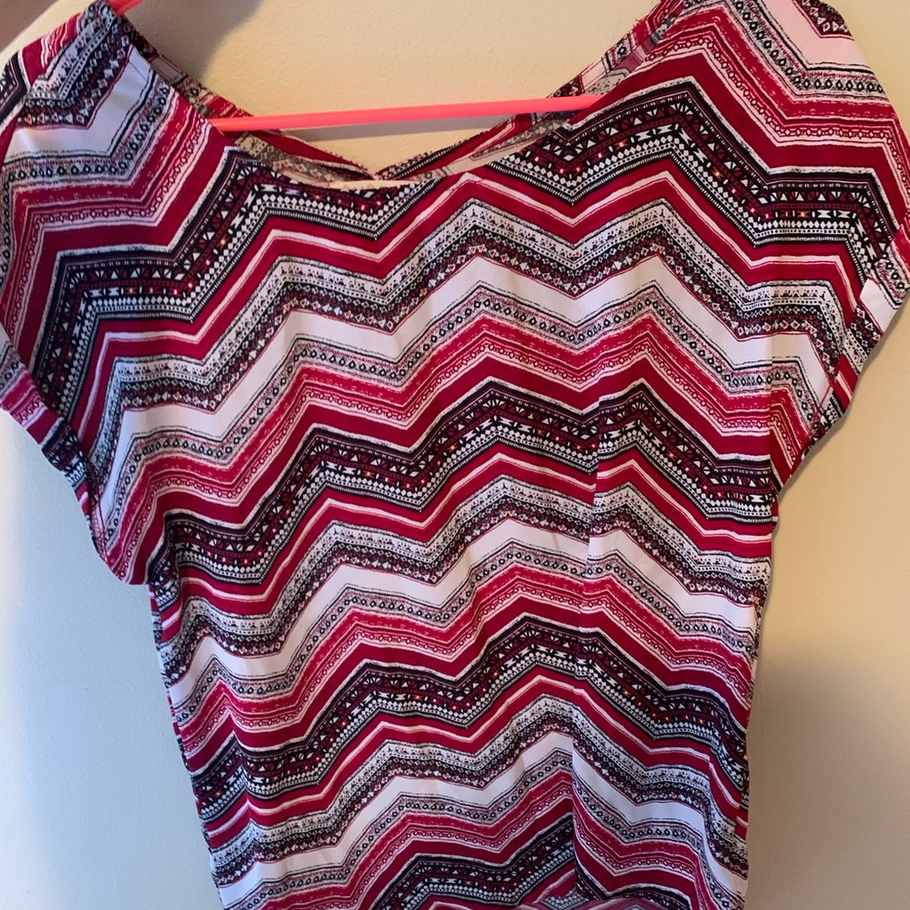 Pink chevron top